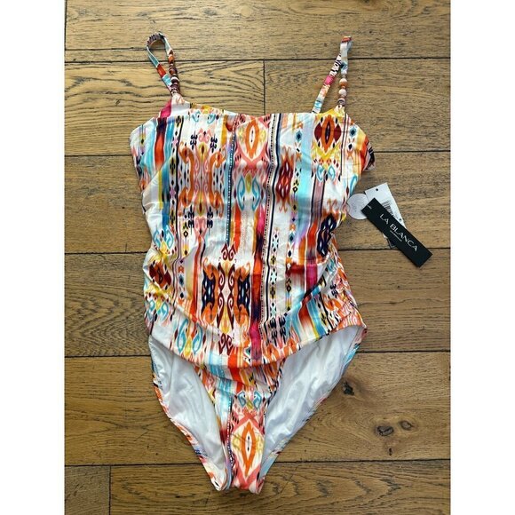 La Blanca Desert Dream Lingerie One Piece Desert Dream Multi Womens Size 14 - Picture 4 of 10